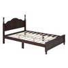 NicBex Full/Queen Vintage Platform Bed Frame with Headboard,Retro Style Wood Platform Bed,No Box Spring Needed,Easy Assembly,Walnut/White - 4 of 4