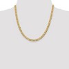 Black Bow Jewelry 6mm 14K Yellow Gold Solid Lightweight Flat Curb Chain Necklace - 2 of 4