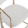 Lyngins Upholstered Barstools Set of 2,Counter Height Bar Stools with Iron Legs,Bar Chairsfor Kitchen Island,Dining Room,260LBS Weight Capacity - 4 of 4