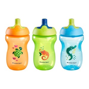 Tommee Tippee 10oz Sippy Cup - Orange/Green/Blue - 3pk - 1 of 4