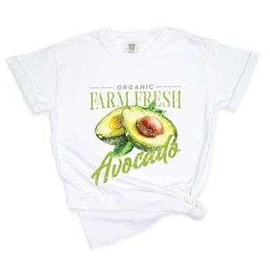 Simply Sage Market Farm Fresh Avocado Watercolor Garment Dyed Tee - 1 of 4