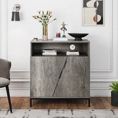 Home Accent Cabinet with Adjustable Shelf, Free Standing Cabinets