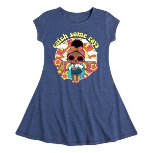 Girls' - LOL Surprise! - Catch Some Rays Fit & Flair Cap Sleeve Dress - 1 of 3