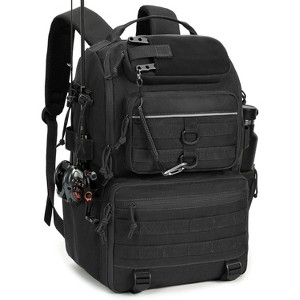 Tackle Backpack Fishing Bags with Rod Holder, 40L Water-Resistant Tackle Box Storage Bag - 1 of 4