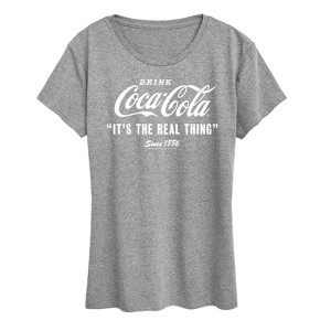 Women's - Coca-Cola - It's The Real Thing Since 1886 Short Sleeve Graphic T-Shirt - 1 of 4
