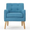 Sapphtopaz Tufted Accent Chair Modern Bedroom Chair Comfy Chairs with Button Tufts and Wood Legs Accent Chairs for Living Room, Bedroom - 2 of 4