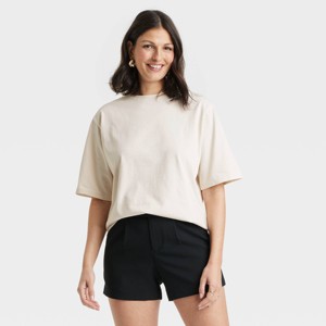 Women's Oversized Short Sleeve T-Shirt - A New Day™ - 1 of 4