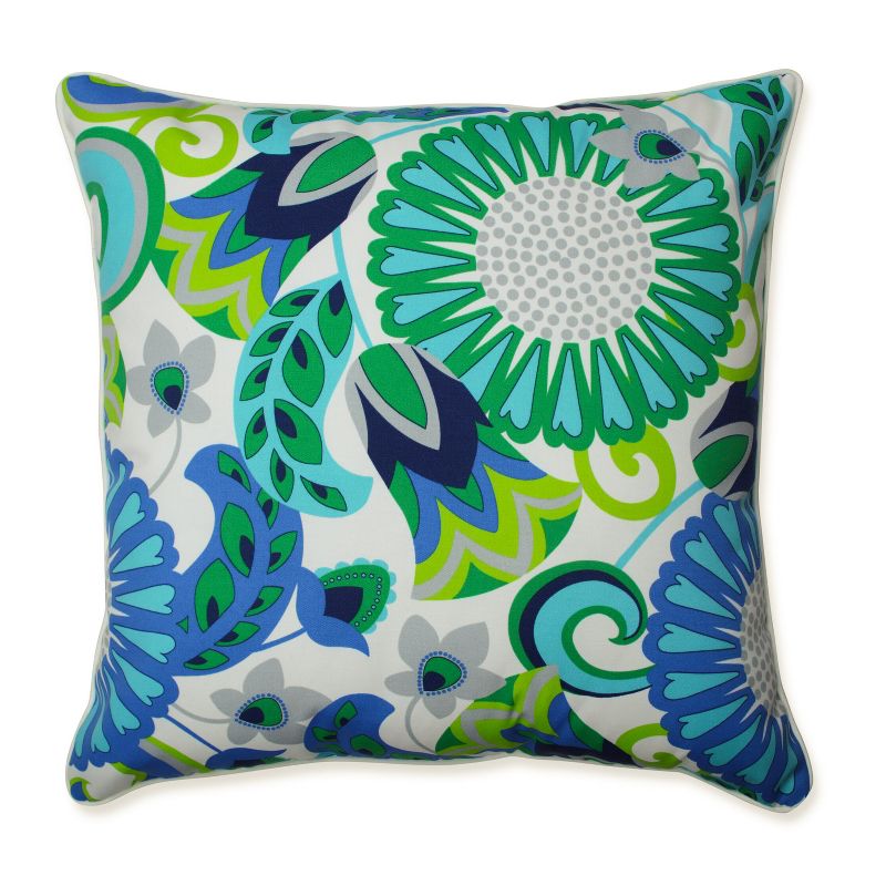 25" Sophia Turquoise Floor Pillow Green - Pillow Perfect, 1 of 5