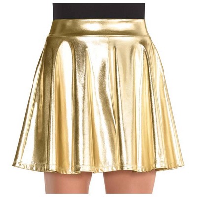 gold skirt