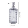 Unique Bargains Elegant Polka Dot Pattern Soap Pump Dispenser for Bathroom 16.9oz 1 Pc - 4 of 4