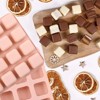 JDICTION Square Caramel Candy Silicone Mold 16 Cavity Chocolate Truffles for Fat Bombs Keto Snacks Ice Cube Tray Gummy Jelly Wax Melts - 3 of 4