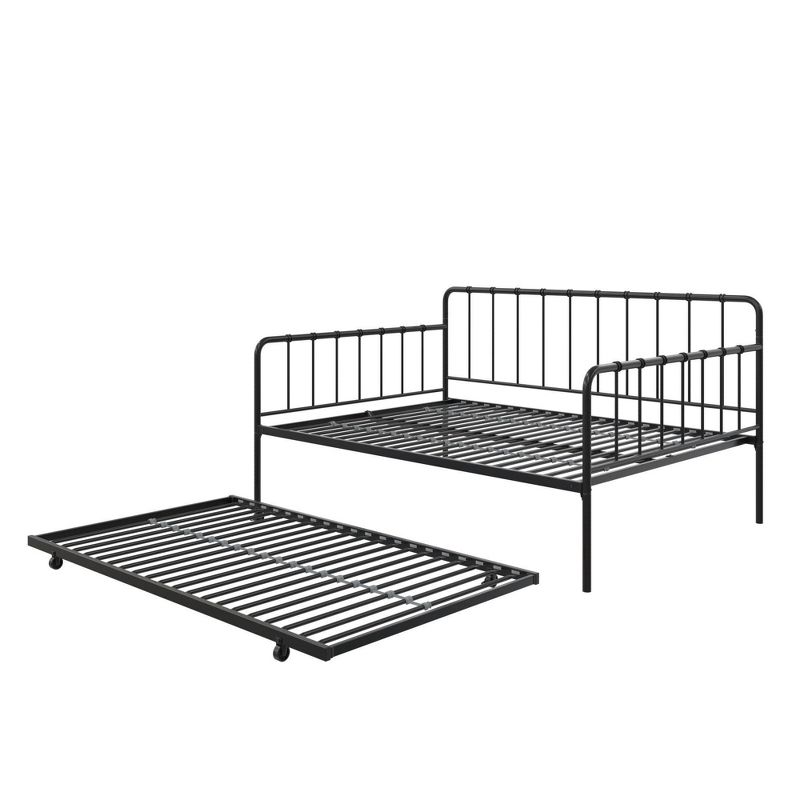 Full Avery Metal Daybed and Twin Trundle Black - Room &#38; Joy, 3 of 13