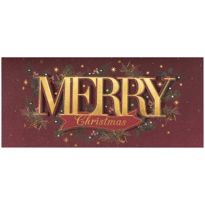 8ct Niquea.d Merry Lettering Boxed Holiday Greeting Cards : Target