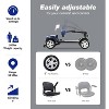 Scooters for Adults 4 Wheel Powered Mobility Scooters Folding Electric Bike for Seniors 330 lbs Capacity Bicycle 20 Miles LED Light - 4 of 4