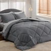 Bedsure Comforter Set – Bed in a Bag with Contrast Color Solid Design, Soft All-Season Bedding Set - 2 of 4