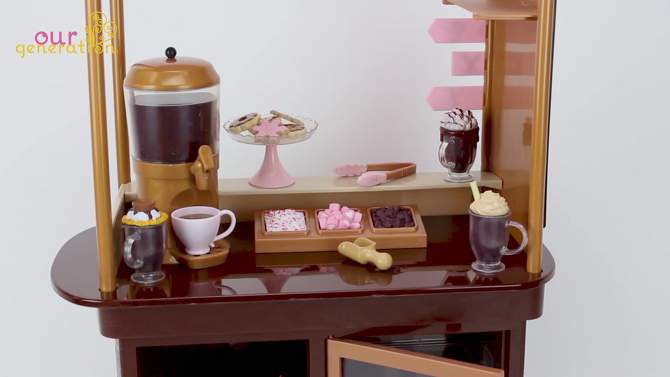 Our Generation Hot Chocolate Stand for 18&#34; Dolls - Choco-tastic, 2 of 13, play video