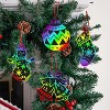 Joyfy 48-Pack Christmas Scratch Art Ornaments – Snowman, Snowflakes, Tree & Reindeer DIY Craft Kit for Kids, Rainbow Hanging Deco - 2 of 4