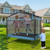SUGIFT 3-in-1 Rectangle Kids Trampoline w/ Swing Horizontal Bar & Safety Net Outdoor - 2 of 4