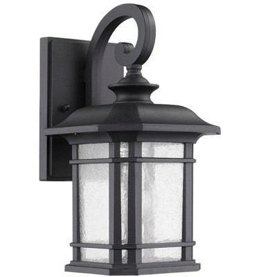 Chloe Lighting Franklin Transitional 1 Light Black Outdoor Wall Sconce 17" Height