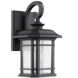 Chloe Lighting Franklin Transitional 1 Light Black Outdoor Wall Sconce 17" Height - 1 of 4