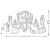 Kirkland Signature Hand-Painted Christmas Nativity 13-Piece Set - 3 of 3