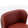 PAGED Swivel Barstools Classic Velvet Upholstered Bar Stools Adjusatble Height Counter Stools with Back Tufted for Home Pub, Set of 2 - 4 of 4