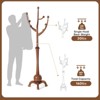 Bekrvio Freestanding Rubberwood Coat Rack,Tree-Branch Design with 8 Hooks,Heavy-Duty Standing Clothes Hanger for Entryway Hallway Bedroom - Load 160lb - 2 of 4