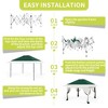 12x12 FT Gazebo Outdoor Canopy Tent, with Mosquito Netting, 4 Sandbags & Wheeled Bag, Double Tiers & Mesh Netting, for Backyard - 4 of 4