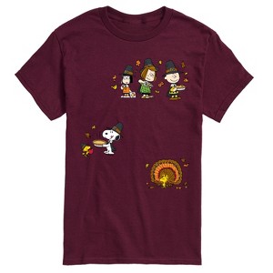 Men's - Peanuts - Thanksgiving Short Sleeve Graphic T-Shirt - 1 of 4