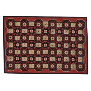 Park Designs Folk Star Hooked Rug 4'x6' - 1 of 3