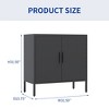 NicBex File Cabinet with Doors and Adjustable Shelves,Office Cabinet with Metal Handles,Modern Storage Cabinet,Filing Cabinet for Home Office - 3 of 4