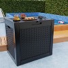 Sersper Outdoor Storage Box,Deck Box Indoor and Patio Use, Holiday Gift,Waterproof Resin Storage Bin with Lockable Lid,UV Resistant - 3 of 4