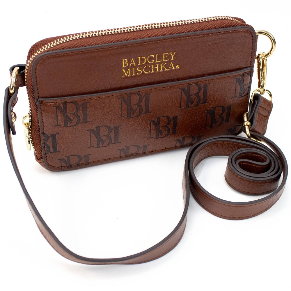 Photos - Other Bags & Accessories Badgley Mischka Madalyn Travel Fanny Pack - Brown 