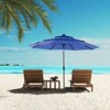 PAGED 15FT Rectangle Patio Umbrella Large Outdoor Market Umbrella with Crank, Self-locking Function, Durable Base and 12 Ribs for Garden - 2 of 4