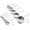 Gibson 10 Piece Stainless Steel Nesting Measuring Cup and Spoon Set in Silver - 2 of 4