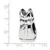 Black Bow Jewelry Sterling Silver Dress Bead Charm - 2 of 3