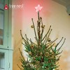 Tree Nest Glittered 3D Star Battery Operated Christmas Tree Topper, Red - 2 of 4