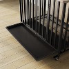 39'' Wooden Dog Crate Furniture with Wheels & Removable Tray - Decorative Pet Kennel for Small to Large Breeds - 4 of 4