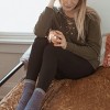 MUK LUKS Women's Fleece Lined Leggings - 4 of 4