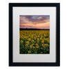 Trademark Fine Art -Michael Blanchette Photography 'Sunflowers' Matted Framed Art - 2 of 4