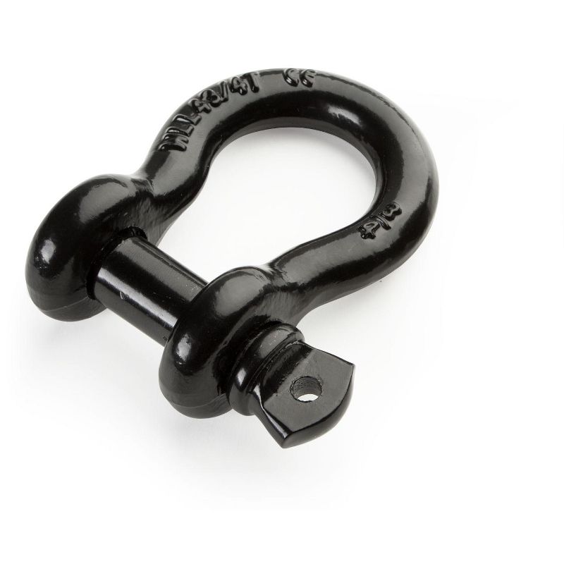 Driver Recovery 3/4" D-Ring / Bow Shackle - Heavy-Duty Grade 70 Black Powder Coated Steel 4.75 Ton (9,500 Pounds) Working Capacity, 3 of 5