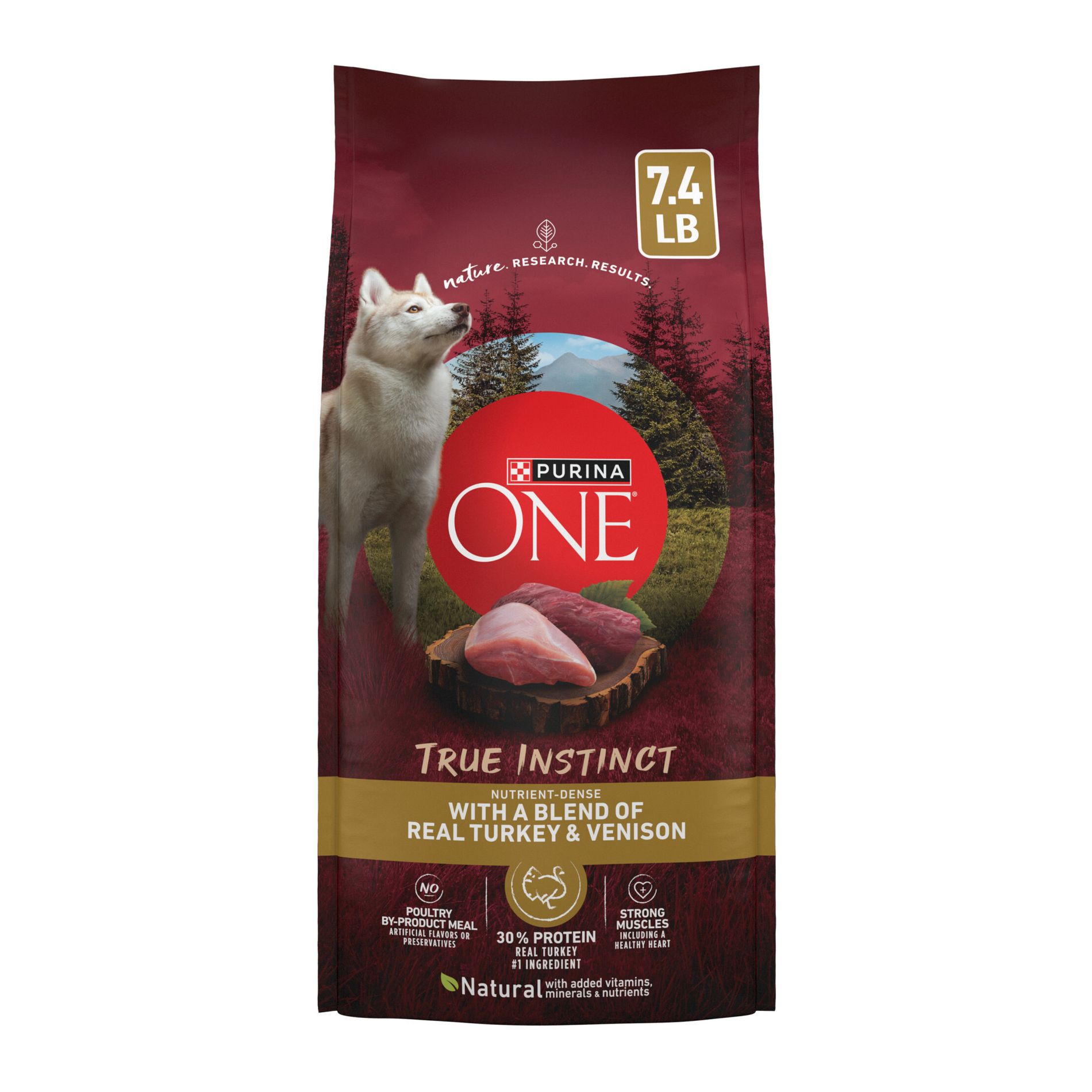 Purina ONE SmartBlend True Instinct Natural Real Turkey & Venison Flavor Dry Dog Food