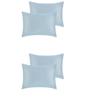 Unique Bargains Polyester Envelope Closure Soft Breathable Pillowcases Cover 4 Pcs - 1 of 4