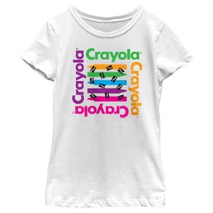 Girl's Crayola 4 Crayon Logo T-Shirt - 1 of 4