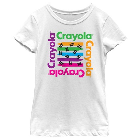 Girl's Crayola 4 Crayon Logo T-Shirt - image 1 of 4