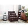TiramisuBest Recliners Lift Chair Relax Sofa Chair Livingroom Furniture Living Room Power Electric Reclining with Brown PU for Recliners & M - 3 of 4