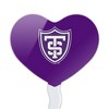 University of St. Thomas Primary Logo Heart Love Cupcake Picks Toppers Decoration Set of 6 - 2 of 4