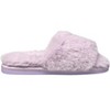 Aeropostale Women's Open Toe Fuzzy Slippers with Cushioned Comfort - 4 of 4