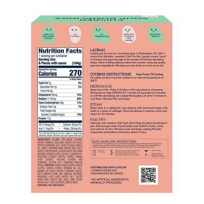 Laoban Chicken Soup Dumplings with Sauce Packet - 6.5oz