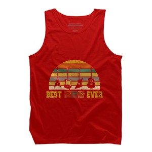 Men's Design By Humans Best Guitar Dad Ever Music Guitar Chord By BaoMinh Tank Top - 1 of 2